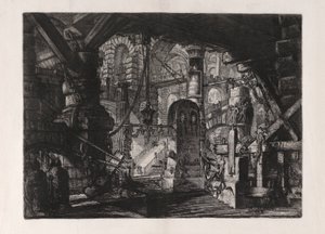 The Pier with Chains, plate 16 from Carceri by Giovanni Battista Piranesi