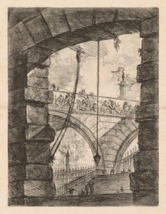 The Prisons: A Lofty Arch with a Frieze by Giovanni Battista Piranesi