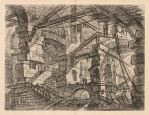 The Prisons: A Perspective of Colonnades with Zig-Zag Staircase