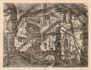 The Prisons: A Perspective of Colonnades with Zig-Zag Staircase