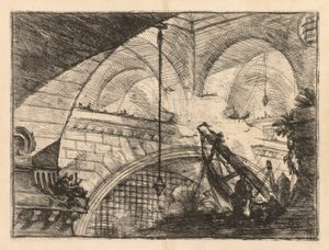 The Prisons: A Series of Galleries with Crane-Like Erection of Beams, 1745-1750