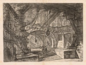 The Prisons: A Wide Hall with Lanterns