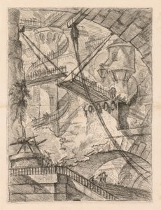 The Prisons: An Immense Interior with a Drawbridge by Giovanni Battista Piranesi