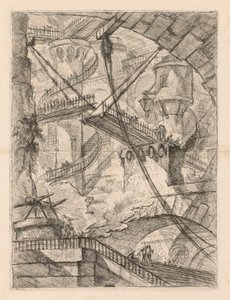 The Prisons: An Immense Interior with a Drawbridge by Giovanni Battista Piranesi