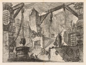 The Prisons: Colonnaded Interior with a Broad Stair
