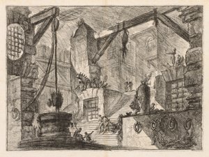 The Prisons: Colonnaded Interior with a Broad Stair