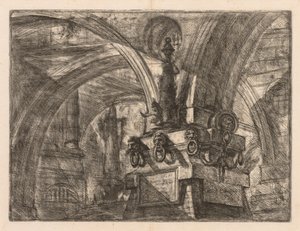 The Prisons: Round Arches Springing from a Square Column by Giovanni Battista Piranesi