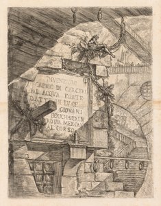 The Prisons: Title Page -- Interior of a Prison