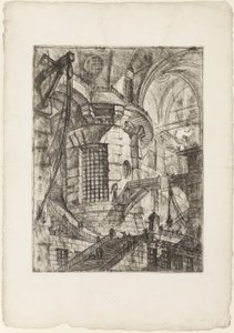 The Round Tower, Plate 3 from Imaginary Prisons by Giovanni Battista Piranesi