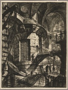 The Round Tower, plate 3 from the second edition of Carceri d