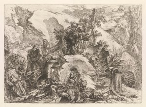 The Skeletons, from Grotteschi (Grotesques) by Giovanni Battista Piranesi