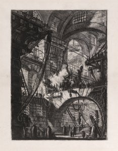 The Smoking Fire, Plate 6 from Imaginary Prisons by Giovanni Battista Piranesi