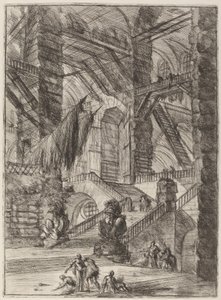 The Staircase with Trophies by Giovanni Battista Piranesi