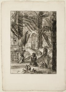 The Staircase with Trophies, plate 8 from Imaginary Prisons