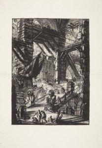 The Staircase with Trophies by Giovanni Battista Piranesi