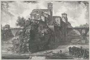 Tiber Island in Rome (series title) by Giovanni Battista Piranesi