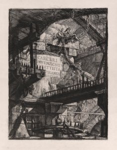 Title Plate, Plate 1 from Carceri by Giovanni Battista Piranesi