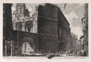 View of the Remains of the Forum of Nerva, from Views of Rome by Giovanni Battista Piranesi