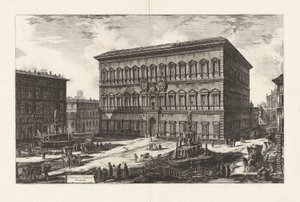 View of the Palazzo Farnese, from Views of Rome
