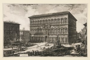 View of the Palazzo Farnese, from Views of Rome by Giovanni Battista Piranesi