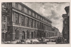 View of the Stopani Palace. Architecture by Rafaele by Giovanni Battista Piranesi