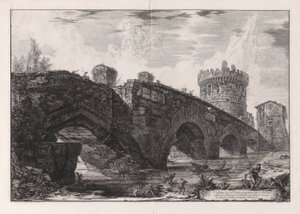 View of the Lugano Bridge on the by Giovanni Battista Piranesi