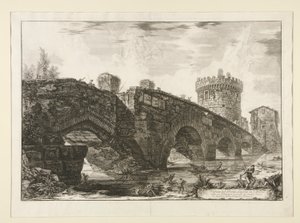 View of the Lugano Bridge by Giovanni Battista Piranesi