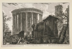 View of the Temple of the Sibyl in Tivoli, from Views of Rome by Giovanni Battista Piranesi