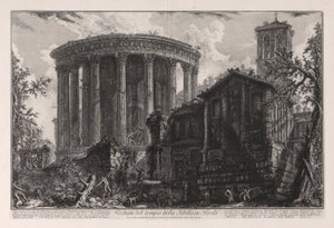 View of the Temple of the Sibyl in Tivoli, from Views of Rome by Giovanni Battista Piranesi