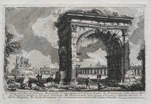 View of the Arch of Gallienus by Giovanni Battista Piranesi