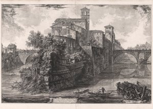 View of the Temple of the Sibyl in Tivoli, from Views of Rome by Giovanni Battista Piranesi