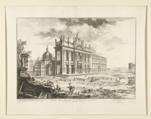 View of the Basilica of S. Giovanni Laterano, from Vedute di Roma by Giovanni Battista Piranesi