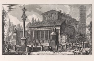 View of the Basilica of San Lorenzo fuori delle Mura, from Views of Rome by Giovanni Battista Piranesi