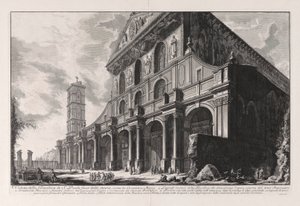 View of the Basilica of San Paolo fuori delle Mura, Built by Constantine the Great, from Views of Rome by Giovanni Battista Piranesi