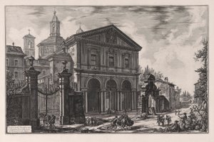 View of the Basilica of San Sebastiano fuori delle Mura of Rome, on the Appian Way, from Views of Rome by Giovanni Battista Piranesi