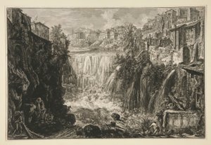 View of the Grand Cascade at Tivoli, from Vedute di Roma