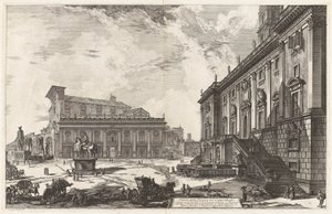 View of the Piazza del Campidoglio, from Views of Rome by Giovanni Battista Piranesi