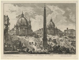 View of the Piazza del Popolo by Giovanni Battista Piranesi