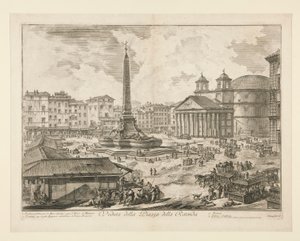 View of the Piazza della Rotonda, from Vedute di Roma