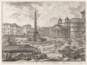 View of the Piazza della Rotonda (with the Pantheon in the background), from Views of Rome