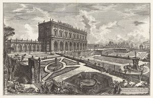 View of the Villa of His Eminence Cardinal Alessandro Albani, outside Porte Salaria, from Views of Rome by Giovanni Battista Piranesi