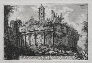View of the Remains of the Castrense Amphitheater by Giovanni Battista Piranesi