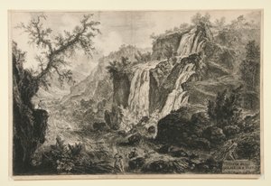 View of the Small Waterfalls at Tivoli, from Views of Rome by Giovanni Battista Piranesi