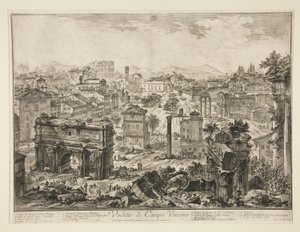 View of the Campo Vaccino, from Views of Rome by Giovanni Battista Piranesi