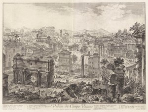 View of the Campo Vaccino (the Forum Romanum, from the Capitoline Hill), from Views of Rome by Giovanni Battista Piranesi
