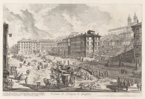 View of the Piazza di Spagna, from Views of Rome by Giovanni Battista Piranesi