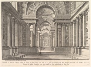 Vestibule of an ancient temple by Giovanni Battista Piranesi