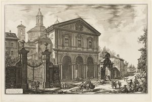 View of the Basilica of San Sebastiano fuori delle mura on the Appian Way, from Views of Rome by Giovanni Battista Piranesi