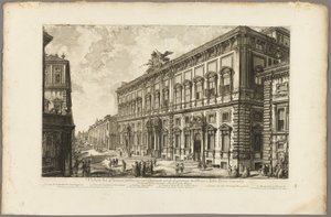 View of the Palazzo della Consulta on the Quirinal housing the Papal Secretariat, from Views of Rome by Giovanni Battista Piranesi