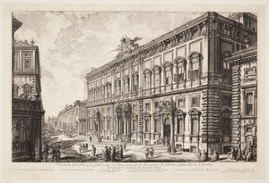 View of the Palazzo della Consulta on the Quirinal Housing the Papal Secretariat by Giovanni Battista Piranesi